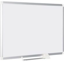 Tableau blanc avec cadre alu magnétique peint support à stylo mobile 180x90 cm