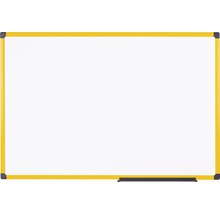 Tableau blanc Industrie magnétique cadre jaune 240x120 cm
