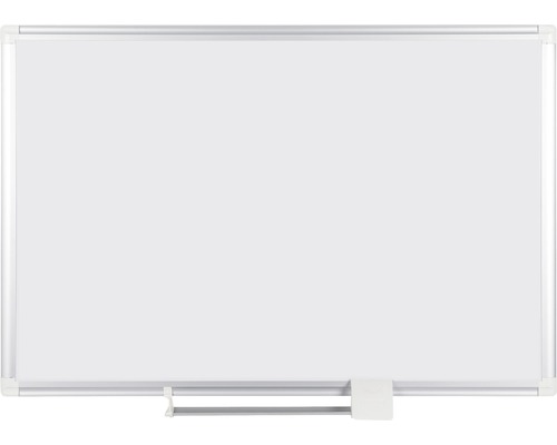 Whiteboard mit Alurahmen magnetisch lackiert verschiebbare Stiftablage 180x120 cm Weißes Whiteboard mit Rahmen und Ablage