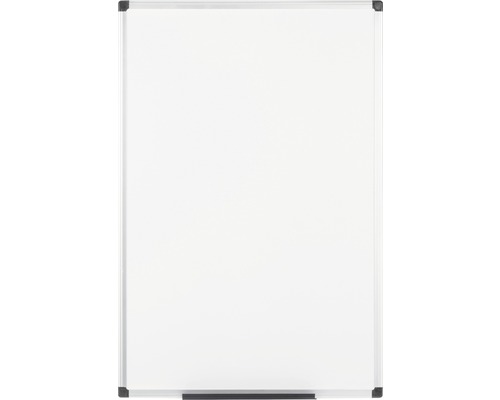 Weißes Whiteboard mit silberfarbenem Rahmen