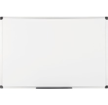Tableau blanc avec cadre argenté