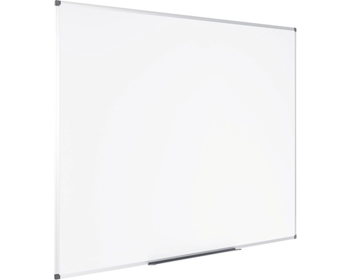 Tableau blanc avec cadre argenté