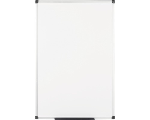 Tableau blanc avec cadre et étagère