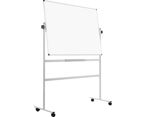 Tableau blanc mobile avec roulettes et cadre