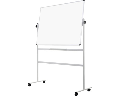 Tableau blanc rotatif sur roulettes