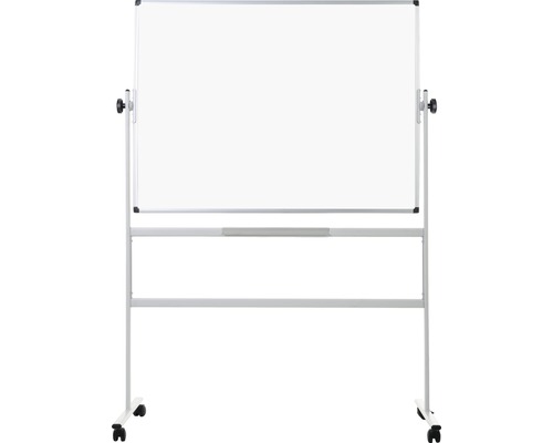 Mobiles Whiteboard mit Rollen und Rahmen