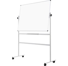 Tableau blanc pivotant sur roulettes