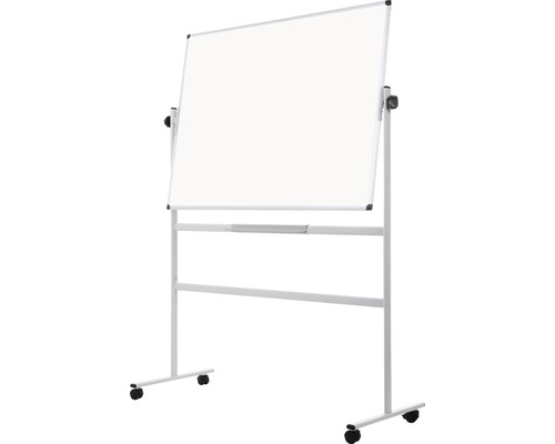 Tableau blanc rotatif sur roulettes pour présentations et notes