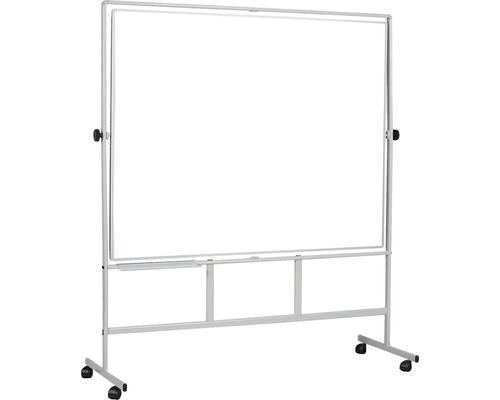 Tableau blanc mobile avec roulettes et cadre