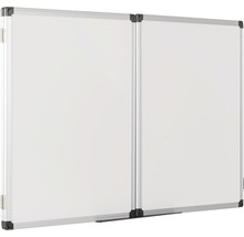 Zweiteilige, klappbare Whiteboard Tafel mit Aluminiumrahmen