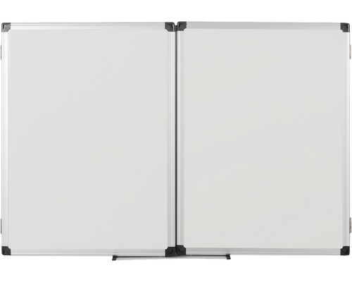 Tableau blanc en deux parties avec cadre