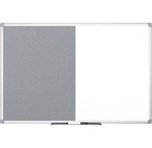 Kombination aus Whiteboard und Pinnwand mit Aluminiumrahmen