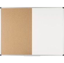Kombitafel Korktafel und Whiteboard magnetisch 120x90 cm