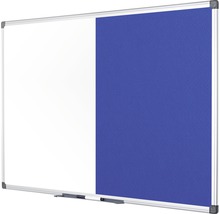 Kombination aus Whiteboard und Pinnwand mit silberfarbenem Rahmen