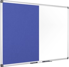 Kombination aus Pinnwand und Whiteboard mit Stiftablage