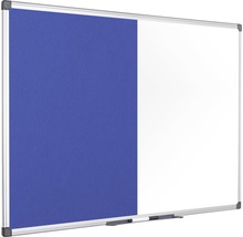 Kombination aus Pinnwand und Whiteboard mit Stiftablage