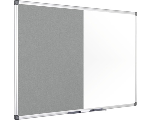 Kombination aus Whiteboard und Pinnwand mit Aluminiumrahmen