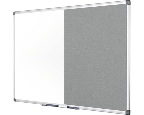 Kombination aus Whiteboard und Pinnwand mit Aluminiumrahmen