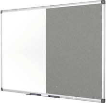 Kombinationstafel mit einer Hälfte Whiteboard und einer Hälfte Pinnwand