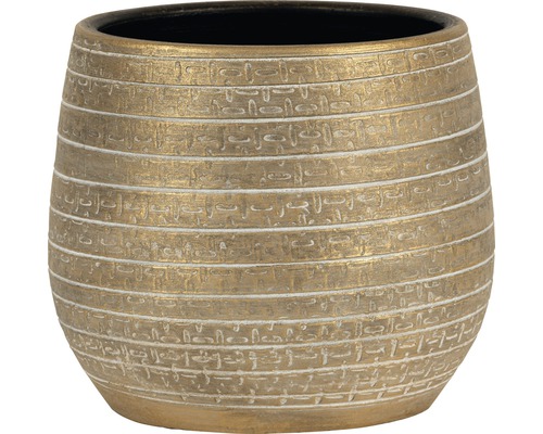 Cache-pot intérieur Passion for Pottery Solano Ø 16 cm h 14 cm argile or