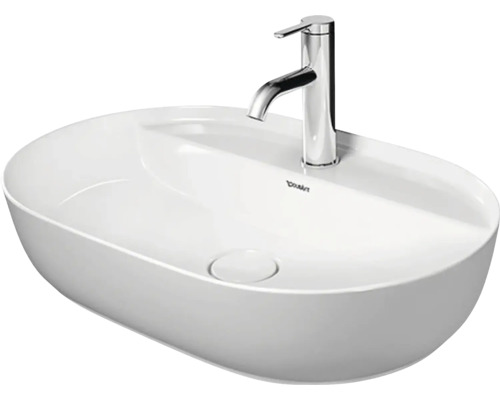 DURAVIT Aufsatzwaschbecken Luv 60 x 40 cm weiß glänzend mit nicht verschließbarem Ablaufventil 0380600000 DURAVIT Aufsatzwaschbecken Luv 60 x 40 cm weiß glänzend mit nicht verschließbarem Ablaufventil 0380600000