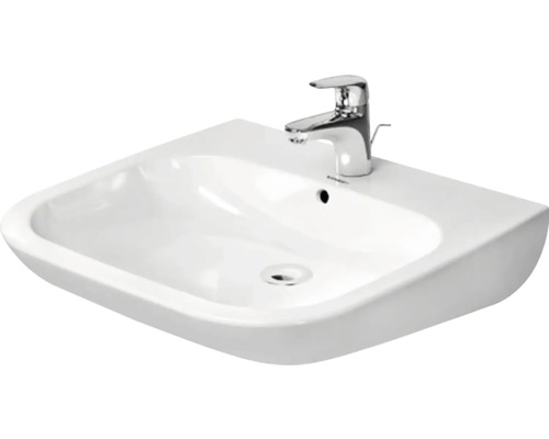 Vasque avec accès fauteuil roulant DURAVIT D-Code 60 x 55 cm blanc brillant 4021534686511