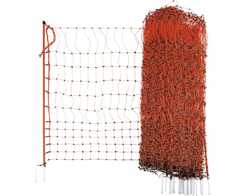 Filet à volaille double pointe électrifié 5000 x 106 cm orange Filet à volaille double pointe électrifié 5000 x 106 cm orange