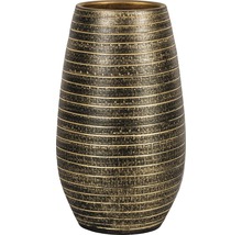 Vase à fleurs décorative avec motif de lignes horizontales