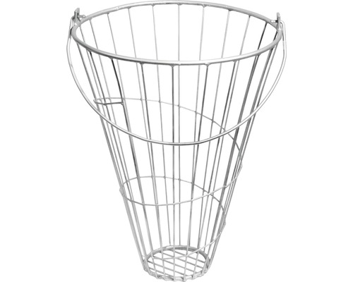 Mangeoire verte, panier d'alimentation avec support 38 x 50 cm Panier en fil de fer avec anse pour la suspension