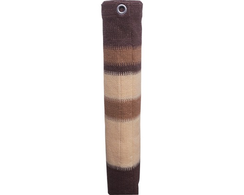 Gestreifte Duschvorhang aus Stoff mit Öse