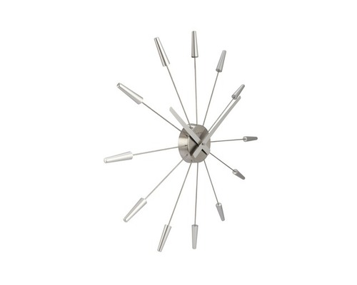 Wanduhr aus Metall mit abstraktem Design