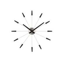 Horloge murale Plug Inn noir Ø 58 cm