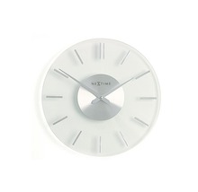 Horloge murale Stripe aluminium/verre Ø 31 cm