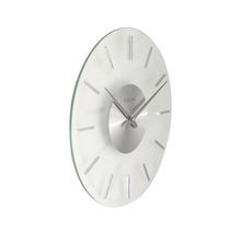 Horloge murale Stripe aluminium/verre Ø 31 cm
