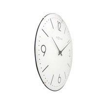 Horloge murale Basic Dome blanc Ø 35 cm