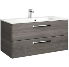 Waschtischunterschrank mit zwei Schubladen und Aufsatzwaschbecken