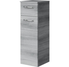Schmaler Badezimmer-Hochschrank mit zwei Schubladen und Griffen