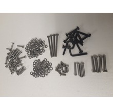 Assortiment de vis, écrous et rondelles