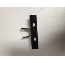 Support métallique avec deux trous et deux broches