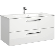 Waschtischunterschrank mit zwei Schubladen und Waschbecken