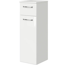 Weißer Badezimmer Hochschrank mit zwei Schubladen