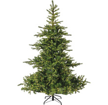 Sapin de Noël artificiel avec éclairage sur un support