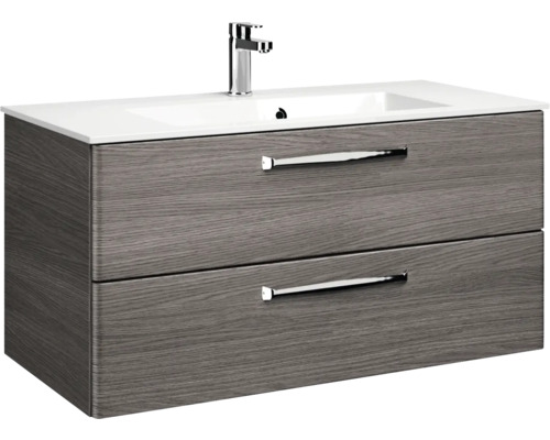 Waschtischunterschrank mit zwei Schubladen und Waschbecken