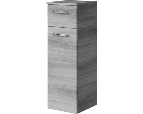 Hochschrank mit zwei Schubladen und Griffen