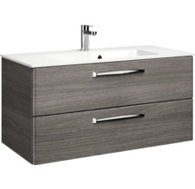 Waschtischunterschrank mit zwei Schubladen und einem Waschbecken