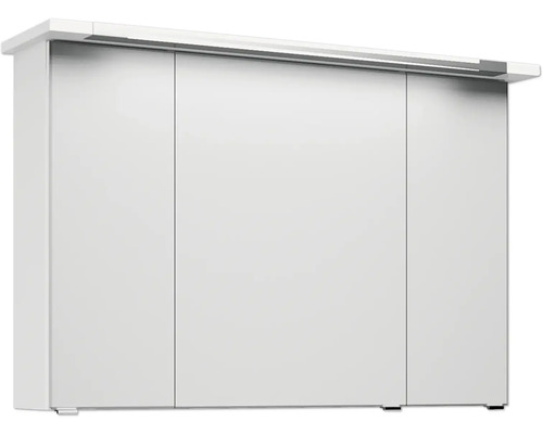 Weißer Badezimmerschrank mit drei Türen