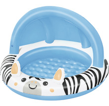 Aufblasbares Planschbecken mit Zebra Design und Sonnenschutz
