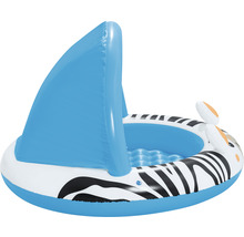 Aufblasbares Planschbecken mit Zebra-Muster und Sonnenschutz