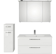 Badezimmer-Set mit Waschtischunterschrank, Waschbecken und Spiegelschrank