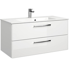 Waschtischunterschrank mit zwei Schubladen, Waschbecken und Armatur